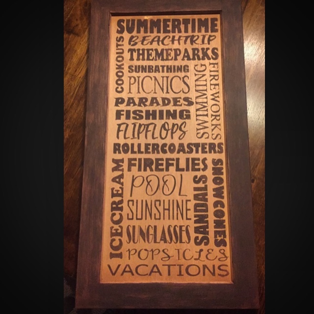 Handmade Wooden Sign